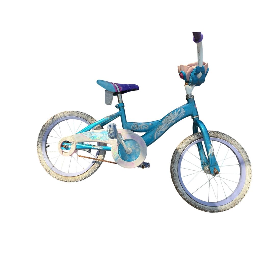 Girls' 12 Inch The Little Mermaid Bike with Bubble Maker